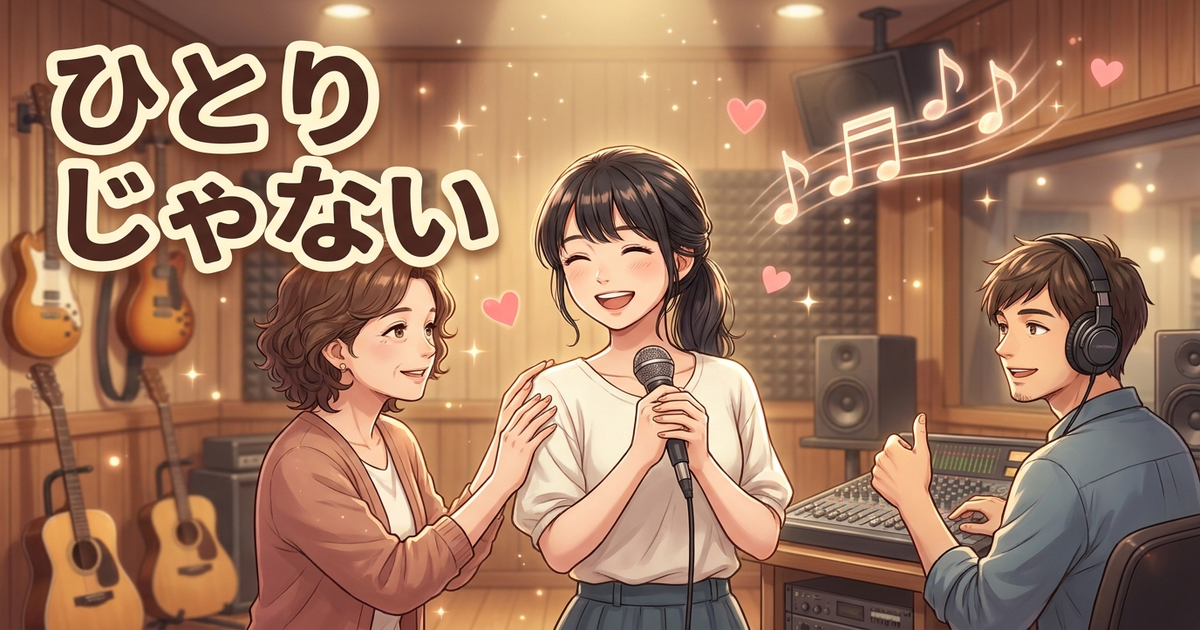 音楽専門の事務所に支えられて歌う配信者