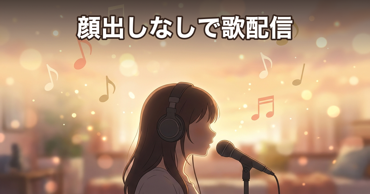 顔出しなしで歌配信を始める方法｜声だけでファンを増やす3つのコツ