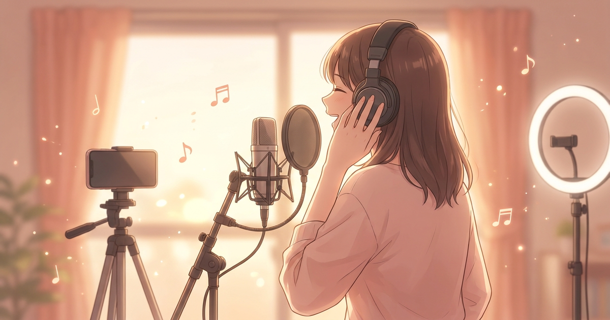 顔出しなしでも、歌配信はちゃんとできる