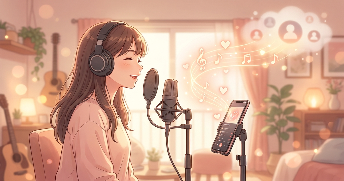 ColorSingの歌枠の仕組みを表すイメージ