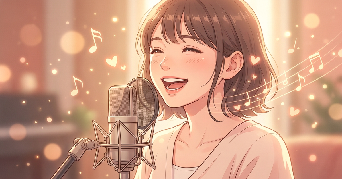 歌で応援される歌枠にするコツのイメージ
