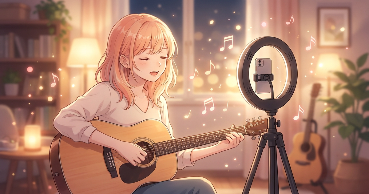 TikTok LIVEの弾き語り配信ってどんなもの?